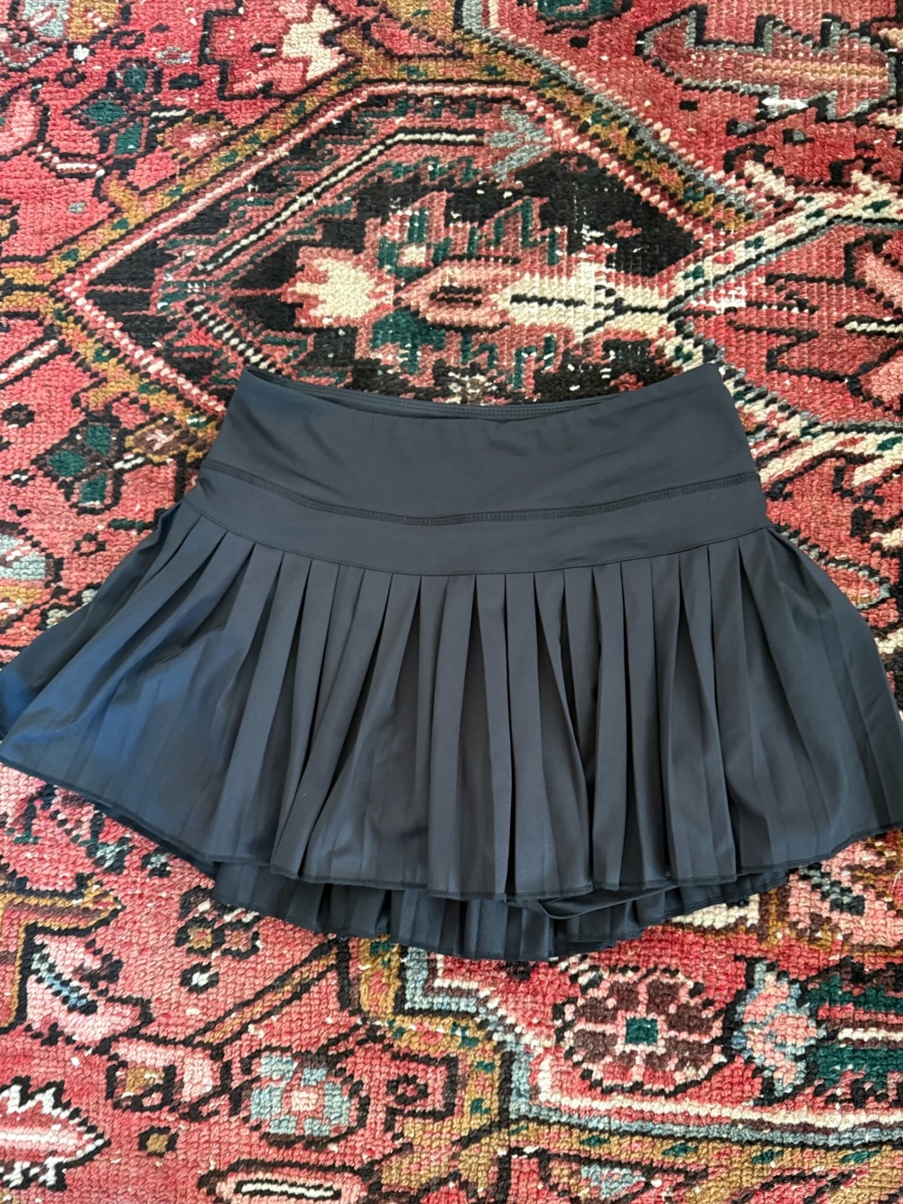 Pleated Black Circle Skirt - Flirty Everyday Skater